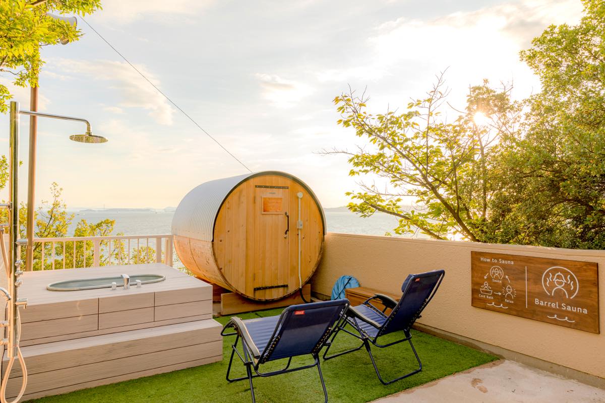 海の見えるサウナ